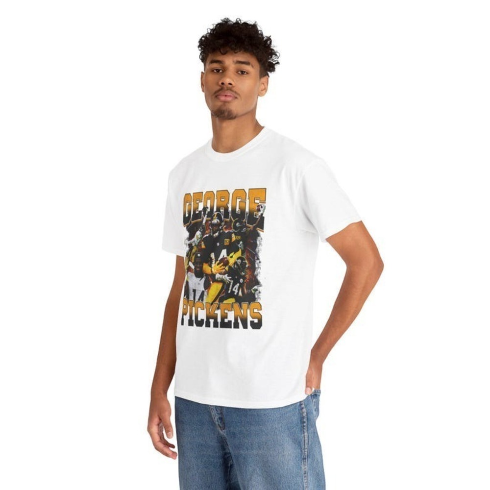 George Pickens Steelers 90s Y2K Vtg Wwe Style Graphic T Shirt